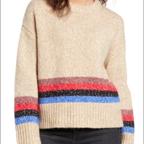 Treasure & Bond NWOT Mini Stripe Chunky Sweater - Picture 1 of 8